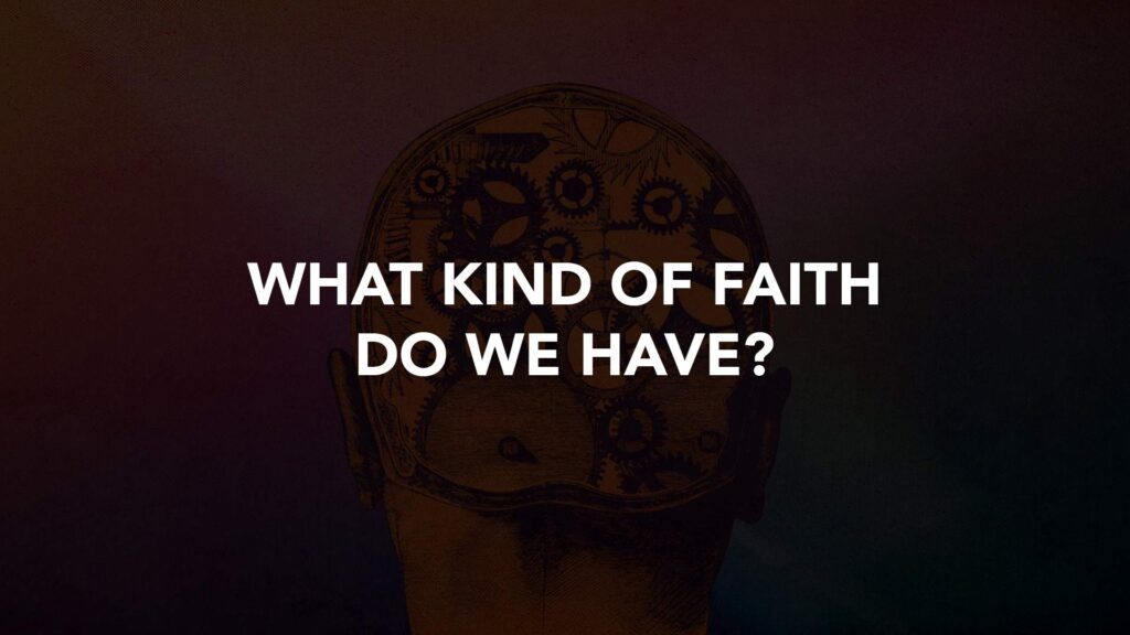 What Kind of Faith Do We Have?